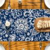 Artoid Mode Beige Floral Paisley Table Runner, Seasonal Spring Kitchen Dining Table Decoration for Home Party Decor 13×72 Inch(Blue)