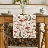 Artoid Mode Beige Modern Mushroom Table Runner, Seasonal Botanic Farmhouse Kitchen Dining Table Decoration for Home Party Decor 13×72 Inch(Beige)