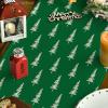 Artoid Mode Beige Xmas Tree Christmas Table Runner, Seasonal Winter Kitchen Dining Table Decoration for Home Party Decor 13×72 Inch(Green)