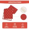 Artoid Mode Beige Xmas Tree Christmas Table Runner, Seasonal Winter Kitchen Dining Table Decoration for Home Party Decor 13×72 Inch(Red)