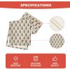 Artoid Mode Beige Xmas Tree Christmas Table Runner, Seasonal Winter Kitchen Dining Table Decoration for Home Party Decor 13×72 Inch(Wood)
