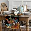 Artoid Mode Black Gobble Turkey Pumpkin Thanksgiving Table Runner, Fall Autumn Harvest Kitchen Dining Table Decoration for Home Party Decor 13×72 Inch(Black)