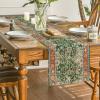 Artoid Mode Boho Bohemia Style Red Table Runner, Country Rustic Farmhouse Magical Fall Kitchen Dining Table Decoration for Home Party Decor 13×72 Inch(Green)