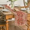 Artoid Mode Boho Bohemia Style Red Table Runner, Country Rustic Farmhouse Magical Fall Kitchen Dining Table Decoration for Home Party Decor 13×72 Inch(Orange)