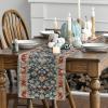 Artoid Mode Boho Bohemia Style Red Table Runner, Country Rustic Farmhouse Magical Fall Kitchen Dining Table Decoration for Home Party Decor 13×72 Inch(Red)
