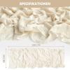 Artoid Mode Boho Cheesecloth Gauze Dusty Pink Wedding Table Runner, 120 Inch Seasonal Fabric Kitchen Dining Holiday Table Decor for Home Party Indoor(Beige)