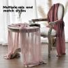 Artoid Mode Boho Cheesecloth Gauze Dusty Pink Wedding Table Runner, 120 Inch Seasonal Fabric Kitchen Dining Holiday Table Decor for Home Party Indoor(Dusty Rose)