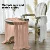 Artoid Mode Boho Cheesecloth Gauze Dusty Pink Wedding Table Runner, 120 Inch Seasonal Fabric Kitchen Dining Holiday Table Decor for Home Party Indoor(Peach Powder)
