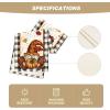 Artoid Mode Buffalo Plaid Gnome Pumpkin Maple Leaves Fall Table Runner, Autumn Kitchen Dining Table Decoration for Indoor Outdoor Home Party 13×72 Inch