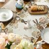 Artoid Mode Bunny Egg Carrot Bowknot Leaves Easter Table Runner, Seasonal Spring Kitchen Dining Table Decoration for Home Party Decor 13×72 Inch(Brown)