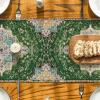 Artoid Mode Dark Blue Boho Bohemia Style Table Runner, Country Rustic Farmhouse Magical Halloween Kitchen Dining Table Decoration for Home Party Decor 13×72 Inch(Green)