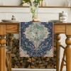 Artoid Mode Dark Blue Boho Bohemia Style Table Runner, Country Rustic Farmhouse Magical Halloween Kitchen Dining Table Decoration for Home Party Decor 13×72 Inch(Blue)