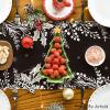 Artoid Mode Eucalyptus Leaves Berry Christmas Table Runner, Winter Xmas Holiday Kitchen Dining Table Decoration for Home Party Decor 13×72 Inch(Black)