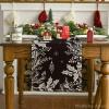 Artoid Mode Eucalyptus Leaves Berry Christmas Table Runner, Winter Xmas Holiday Kitchen Dining Table Decoration for Home Party Decor 13×72 Inch(Black)