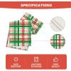 Artoid Mode Green Red Buffalo Plaid Table Runner, Seasonal Fall Christmas Kitchen Dining Table Decoration for Outdoor Home Party 13×72 Inch(Green/Red)