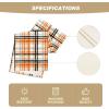 Artoid Mode Green Red Buffalo Plaid Table Runner, Seasonal Fall Christmas Kitchen Dining Table Decoration for Outdoor Home Party 13×72 Inch(Orange/Black)