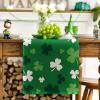 Artoid Mode Green Shamrock St. Patrick’s Day Table Runner, Seasonal Spring Kitchen Dining Table Decoration for Home Party Decor 13×72 Inch(Green)