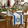 Artoid Mode Hexagram Hanukkah Table Runner, Star of David Jewish Chanukah Holiday Kitchen Dining Table Decoration for Home Party Decor 13 x 72 Inch