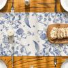 Artoid Mode Monochrome Sketch Birds and Flowers Spring Table Runner, Seasonal Summer Fall Kitchen Dining Table Decoration for Home Party Decor 13×72 Inch(Blue/Beige)