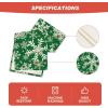 Artoid Mode Navy Blue Snowflakes Christmas Table Runner, Seasonal Winter Holiday Kitchen Dining Table Decoration for Home Party Decor 13×72 Inch(Green)