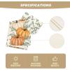 Artoid Mode Orange Pumpkins Eucalyptus Leaves Fall Table Runner, Autumn Thanksgiving Kitchen Dining Table Decoration for Home Party Decor 13×72 Inch(Orange)