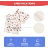 Artoid Mode Patriotic Freedom Stars 4th of July Table Runner, Memorial Day Holiday Kitchen Dining Table Decor for Indoor Outdoor Home Party Decoration 13 x 72 Inch(Cream)