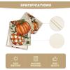 Artoid Mode Polka Dot Pumpkins Vine Fall Table Runner, Seasonal Autumn Thanksgiving Kitchen Dining Table Decoration for Home Party Decor 13×72 Inch(Light-colored Wood)