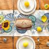 Artoid Mode Sea Shell Starfish Summer Table Runner,Spring Ocean Kitchen Dining Table Decoration for Home Party Decor 13×72 Inch