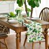 Artoid Mode Shamrock Lucky St. Patrick’s Day Table Runner, Spring Holiday Kitchen Dining Table Decor for Indoor Outdoor Home Party Decor 13 x 72 Inch(Green)