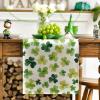 Artoid Mode Shamrock St. Patrick’s Day Table Runner, Seasonal Spring Lucky Kitchen Dining Table Decoration for Home Party Decor 13 x 72 Inch(Green)