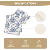 Artoid Mode Spring Navy Blue Floral Chinoiserie Table Runner, Seasonal Summer Kitchen Dining Table Decoration for Home Party Decor 13×72 Inch(Blue/Beige)