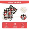 Artoid Mode Watercolor Buffalo Plaid Hearts Gnomes Love Valentine’s Day Table Runner, Seasonal Anniversary Wedding Holiday Kitchen Dining Table Decoration for Indoor Outdoor Home Decor 13 x 72 Inch(Black)