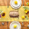 Artoid Mode Yellow Hello Sunshine Sunflower Summer Table Runner, Spring Seasonal Anniversary Holiday Kitchen Dining Table Decoration for Indoor Outdoor Home Party Decor 13 x 72 Inch(Yellow)