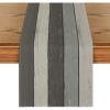 Artoid Mode Green Retro Rustic Wood Texture Table Runner, Seasonal Spring Kitchen Dining Table Decoration for Home Party Decor 13×72 Inch(Grey)