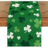 Artoid Mode Green Shamrock St. Patrick’s Day Table Runner, Seasonal Spring Kitchen Dining Table Decoration for Home Party Decor 13×72 Inch(Green)