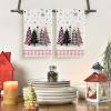 Artoid Mode Beige Brown Xmas Trees Christmas Kitchen Towels Dish Towels, 18×26 Inch Buffalo Plaid Daily Winter Decoration Hand Towels Set of 2(Pink/Beige)