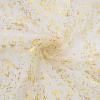Artoid Mode Beige Gold Gauze Table Runner 120 Inch 10FT, Glitter Metallic Foil Sheer Dining Wedding Anniversary Holiday Birthday Table Decor for Home Party(Beige Gold)