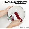 Artoid Mode Black White Truck Christmas Trees Kitchen Dish Towels, 18 x 26 Inch Winter Buffalo Plaid Holiday Ultra Absorbent Drying Cloth Tea Towels Set of 2(Red/Black)
