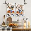 Artoid Mode Blue Vase Pumpkin Fall Kitchen Towels Dish Towels, 18×26 Inch Farmhouse Leaves Autumn Decoration Hand Towels Set of 2