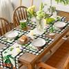 Artoid Mode Buffalo Plaid Gnome Shamrock St. Patrick’s Day Placemats Set of 4, 12×18 Inch Seasonal Spring Table Mats for Party Kitchen Dining Decoration(Black/Beige)