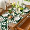 Artoid Mode Buffalo Plaid Shamrock St. Patrick’s Day Placemats Set of 4, 12×18 Inch Seasonal Holiday Table Mats for Party Kitchen Dining Decoration(Green)