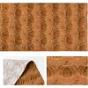 Artoid Mode Caramel Soft Plush Faux Fur Jacquard Pumpkins Fall Table Runner, Seasonal Autumn Kitchen Dining Table Decoration for Home Party Decor 13×72 Inch(Caramel)