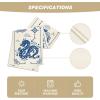 Artoid Mode Chinese Zodiac Dragon 2025 Happy New Year Table Runner, Spring Festival Winter Kitchen Dining Table Decoration for Home Party 13×72 Inch(Beige/Blue)