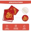 Artoid Mode Chinese Zodiac Dragon 2025 Happy New Year Table Runner, Spring Festival Winter Kitchen Dining Table Decoration for Home Party 13×72 Inch(Red)