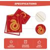 Artoid Mode Chinese Zodiac Snake 2025 Happy Lunar New Year Table Runner, Spring Festival Winter Kitchen Dining Table Decoration for Home Party 13×60 Inch(Red)