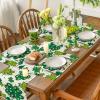 Artoid Mode Dot Shamrock Luck of The Irish St. Patrick’s Day Placemats Set of 4, 12×18 Inch Spring Table Mats for Party Kitchen Dining Decoration(Beige)