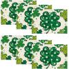Artoid Mode Dot Shamrock Luck of The Irish St. Patrick’s Day Placemats Set of 4, 12×18 Inch Spring Table Mats for Party Kitchen Dining Decoration(Beige)