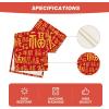 Artoid Mode Happiness Blessing Chinese Fu 2025 Happy Lunar New Year Table Runner, Spring Festival Winter Kitchen Dining Table Decoration for Home Party 13×72 Inch(Red/Golden)