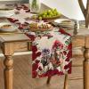 Artoid Mode Horse Racing Roses Kentucky Table Runner, Festival Sports Holiday Kitchen Dining Table Decoration for Home Party Decor 13×72 Inch(Red)