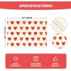 Artoid Mode Love Heart Red Valentine Placemats Set of 4, 12×18 Inch Seasonal Holiday Winter Table Mats for Party Kitchen Dining Decoration(Beige)